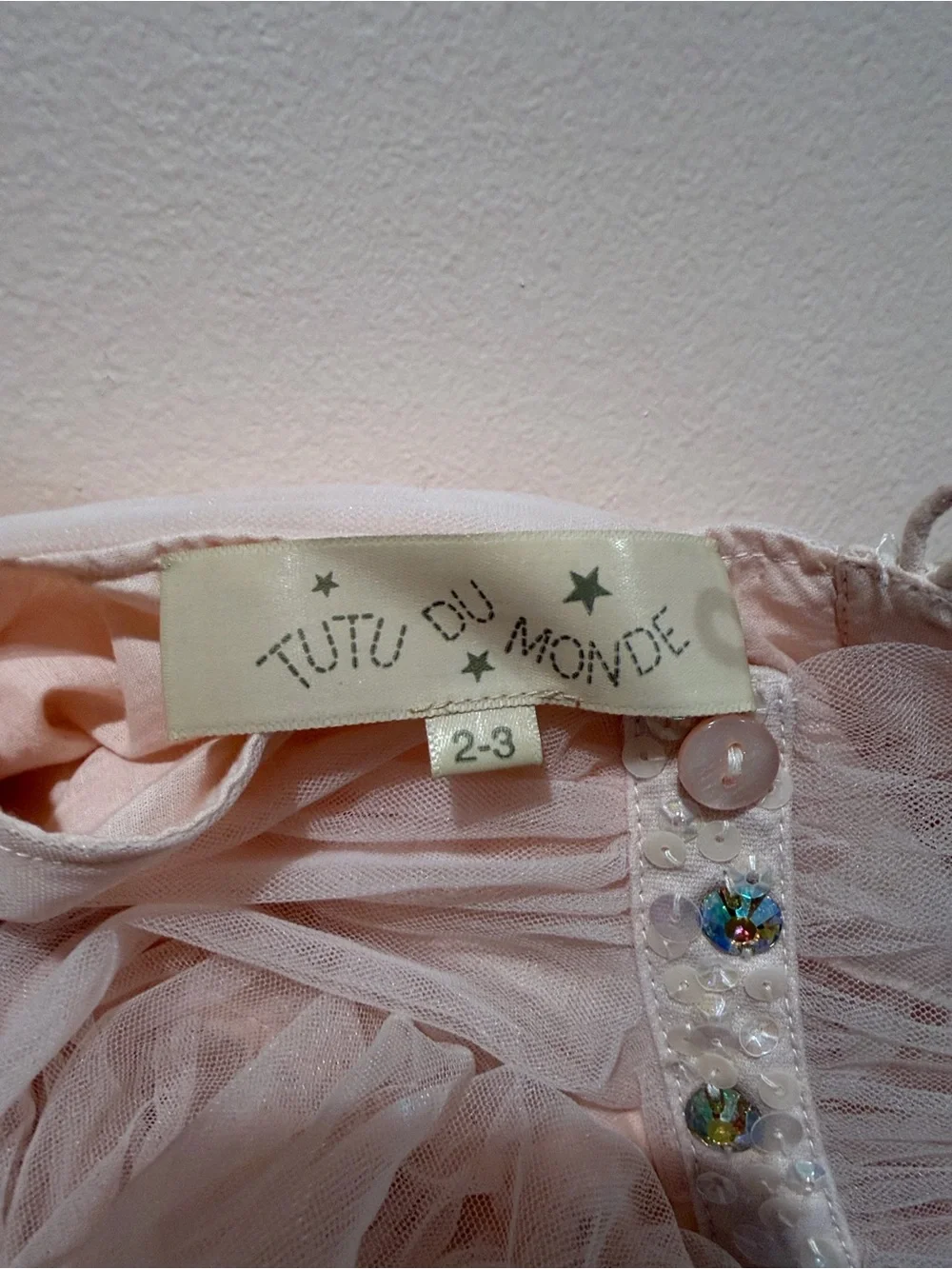 Tutu Du Monde Pale Pink Layered Tulle Party Dress